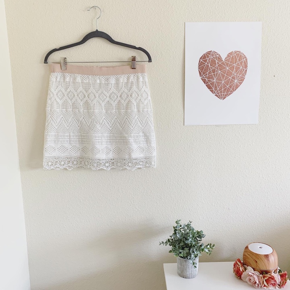 AEO Crochet Lace Skirt